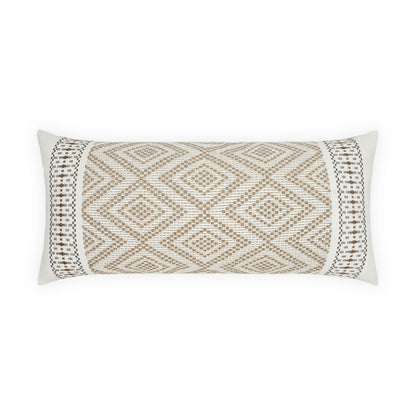 D.V. KAP HOME   12" x 24" Outdoor Wanderer Lumbar Pillow - Natural Western Chic, Modern, Global    - OD-568-N-1224