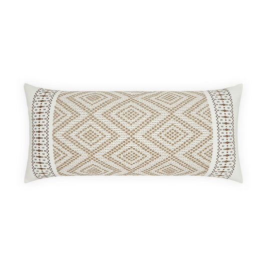 D.V. KAP HOME   12" x 24" Outdoor Wanderer Lumbar Pillow - Natural Western Chic, Modern, Global    - OD-568-N-1224