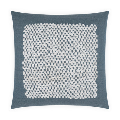 D.V. KAP HOME   22" x 22" Outdoor Touch Pillow - Denim Beach, Global, Textured    - OD-571-D-2222