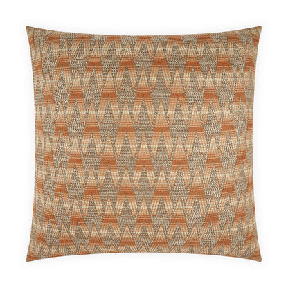 D.V. KAP HOME   22" x 22" Outdoor Clukey Pillow - Salmon Geometric, Modern, Global    - OD-575-S-2222