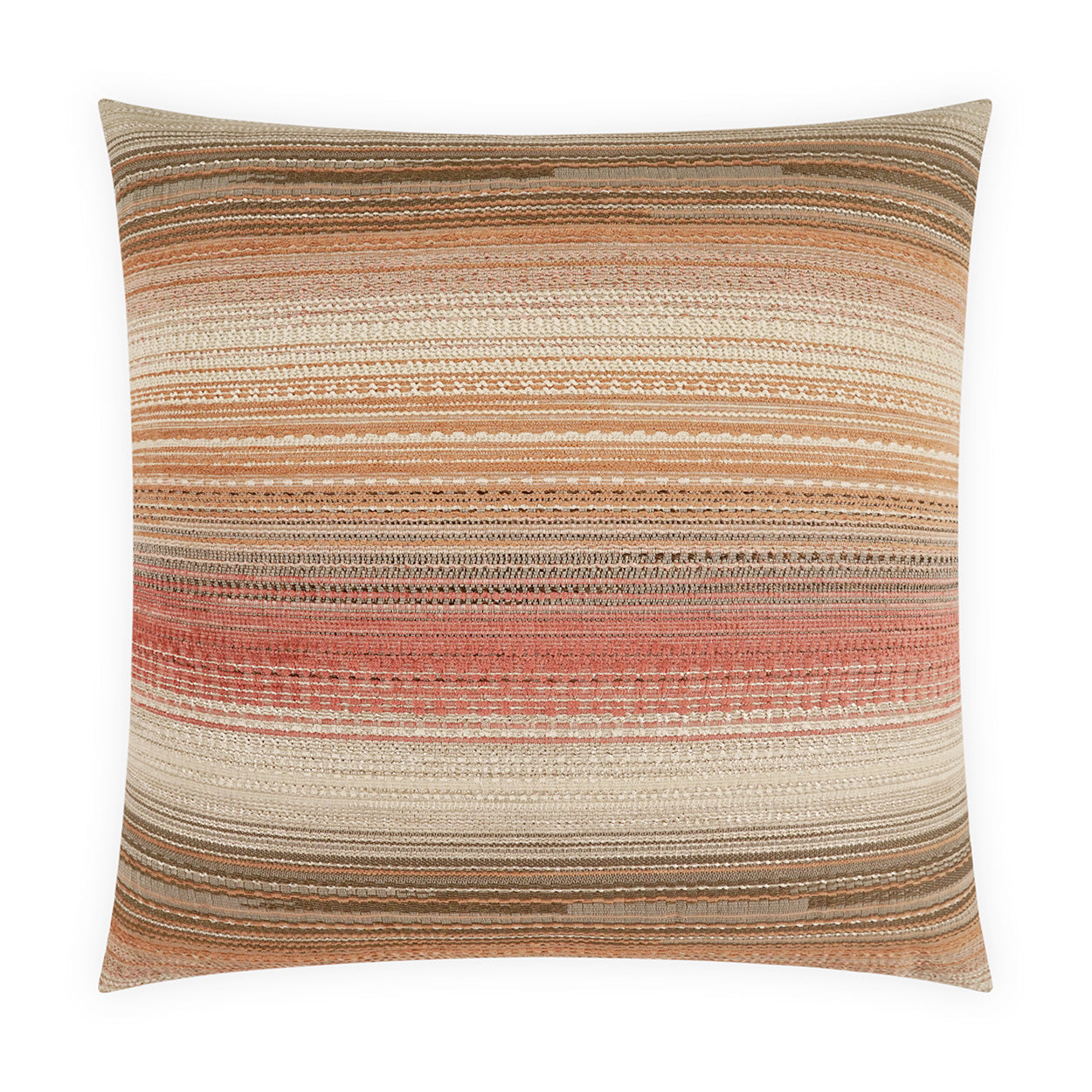 D.V. KAP HOME   22" x 22" Outdoor Ihara Pillow - Canyon Stripes    - OD-577-C-2222