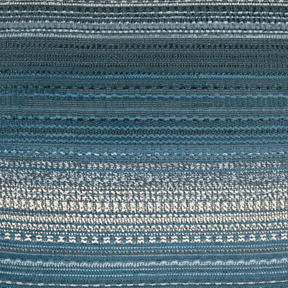 D.V. KAP HOME   22" x 22" Outdoor Ihara Pillow - Indigo Stripes    - OD-577-I-2222