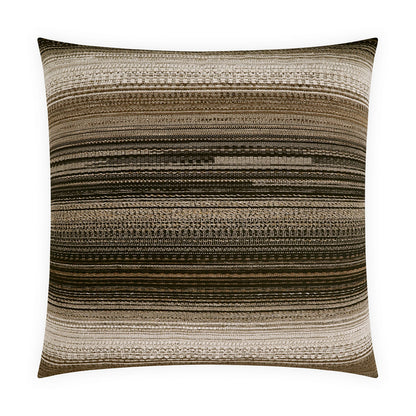 D.V. KAP HOME   22" x 22" Outdoor Ihara Pillow - Mink Stripes    - OD-577-M-2222