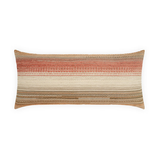 D.V. KAP HOME   12" x 24" Outdoor Ihara Lumbar Pillow - Canyon Stripes    - OD-578-C-1224