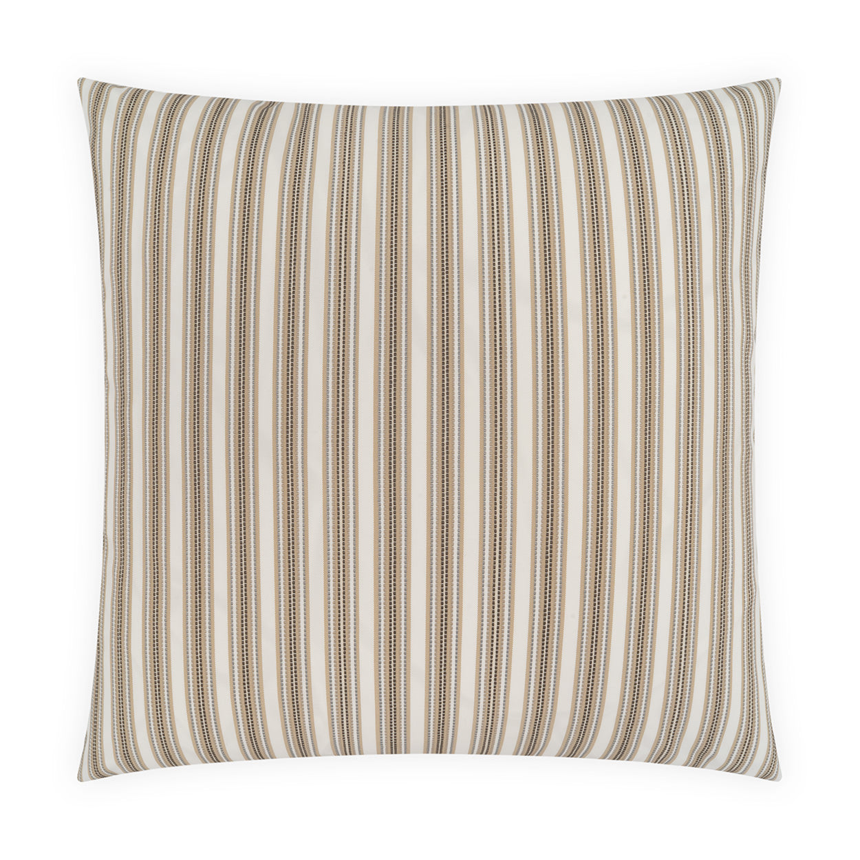 D.V. KAP HOME   22" x 22" Outdoor Pendle Pillow - Travertine Stripes    - OD-579-T-2222