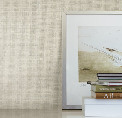 York Wallcoverings Candice Olson Modern Artisan II Tatami Weave Light Grey Wallpaper   Greys   - OG0525
