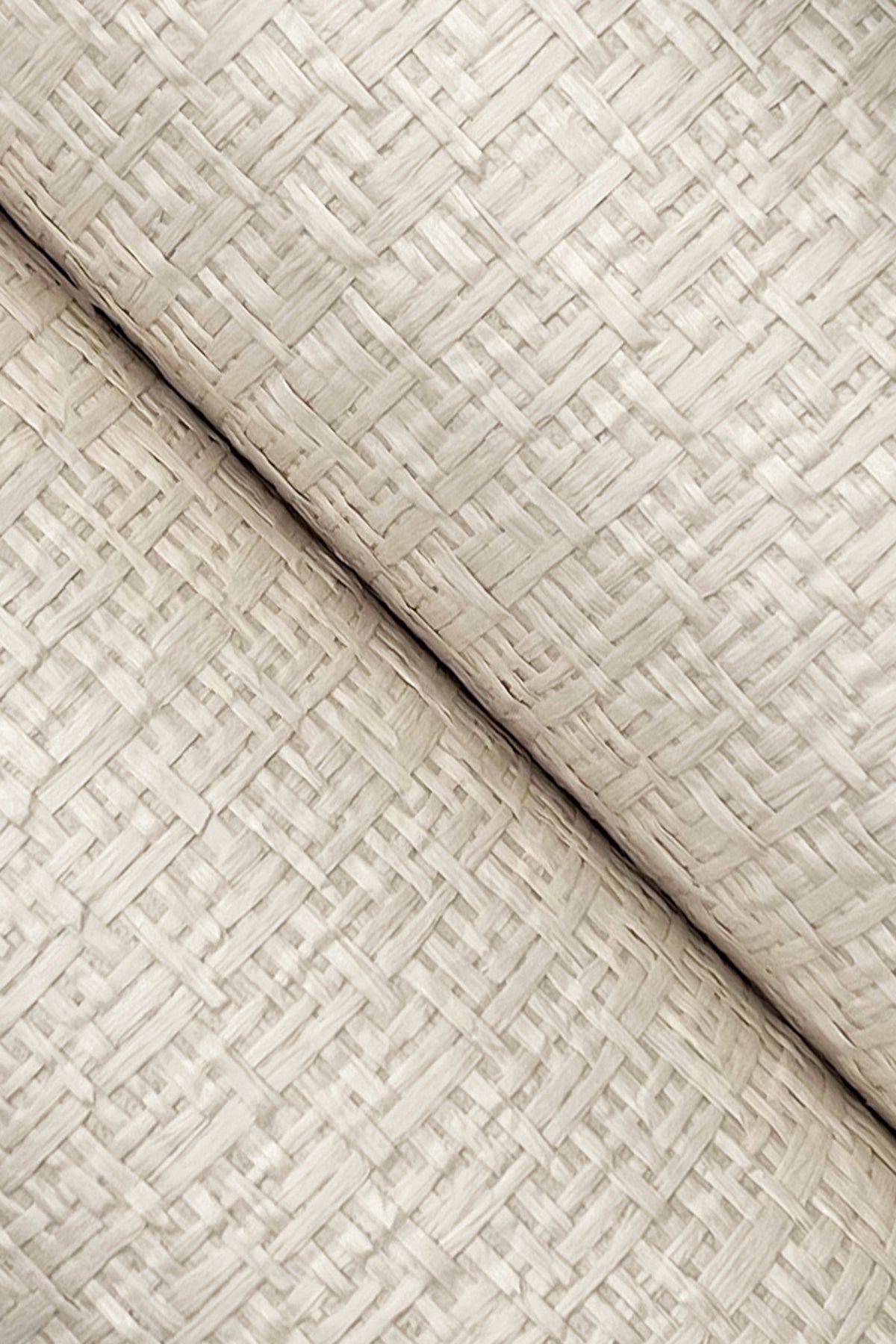 York Wallcoverings Candice Olson Modern Artisan II Tatami Weave Natural Cream Wallpaper Traditional Grasscloth Whites and Off-Whites   - OG0526GV