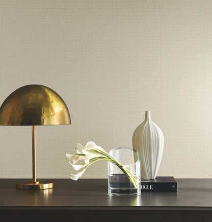 York Wallcoverings Candice Olson Modern Artisan II Tatami Weave Natural Cream Wallpaper Traditional Grasscloth Whites and Off-Whites   - OG0526GV