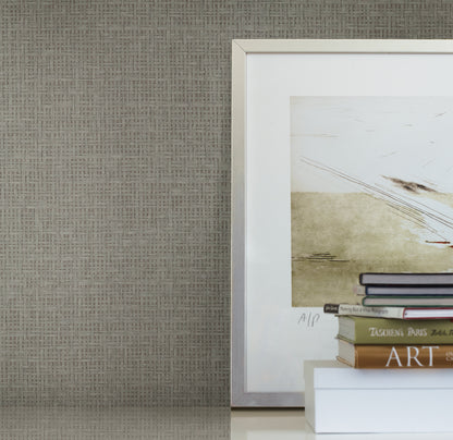 York Wallcoverings Grasscloth and Natural Resource Tatami Weave Green Wallpaper   Greens   - OG0528