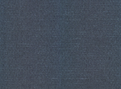 York Wallcoverings New Origins Tatami Weave Navy Wallpaper Traditional Grasscloth Blues   - OG0529GV