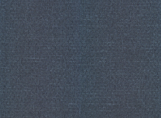 York Wallcoverings New Origins Tatami Weave Navy Wallpaper Traditional Grasscloth Blues   - OG0529GV