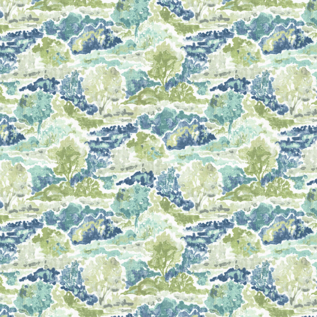 STOUT TEXTILES  MULTIPURPOSE,PRINT TRANSITIONAL,, LANDSCAPE SEAGLASS   - OGDO-1