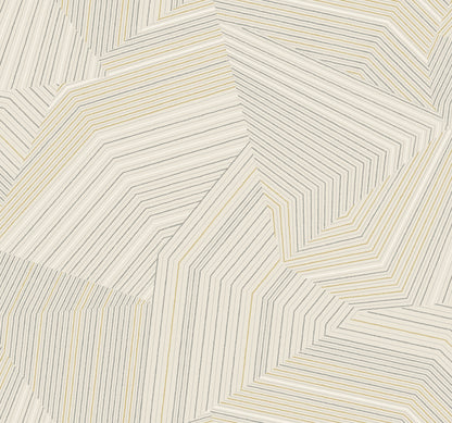 York Wallcoverings New Origins Dotted Maze Taupe Wallpaper  Geometrics Browns   - OI0612