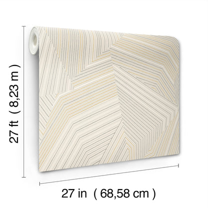 York Wallcoverings New Origins Dotted Maze Taupe Wallpaper  Geometrics Browns   - OI0612