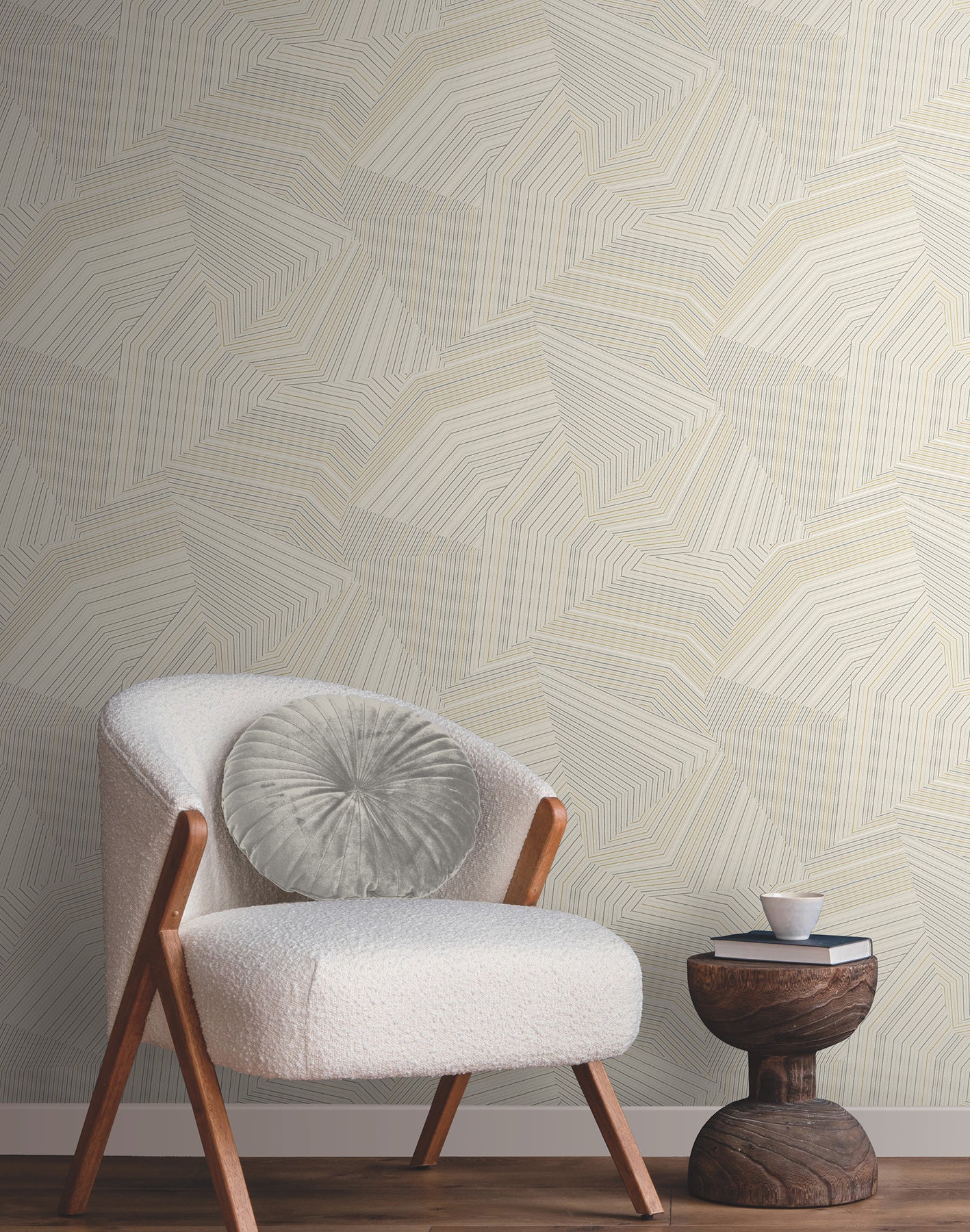 York Wallcoverings New Origins Dotted Maze Taupe Wallpaper  Geometrics Browns   - OI0612