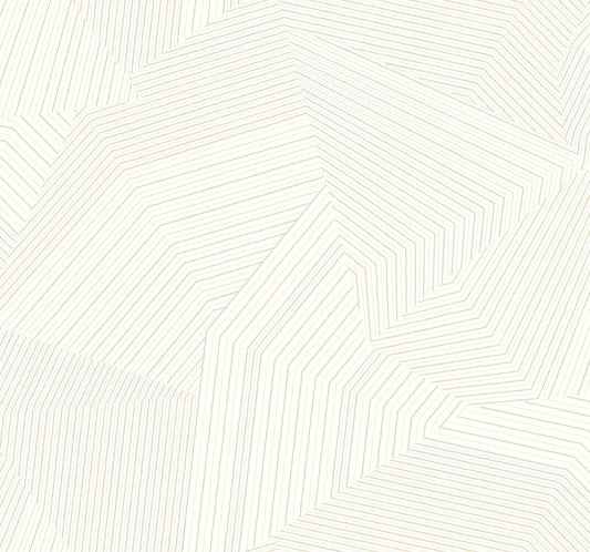 York Wallcoverings New Origins Dotted Maze White Wallpaper  Geometrics Whites and Off-Whites   - OI0615