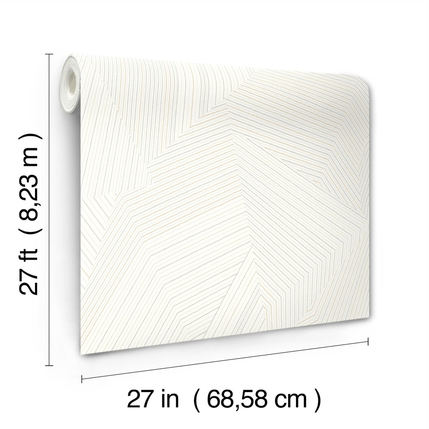 York Wallcoverings New Origins Dotted Maze White Wallpaper  Geometrics Whites and Off-Whites   - OI0615