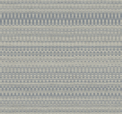 York Wallcoverings New Origins Tapestry Stitch Navy Wallpaper  Weaves Blues   - OI0625