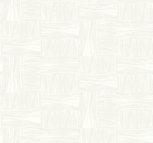 York Wallcoverings New Origins Wicker Dot Ivory Wallpaper  Geometrics Whites and Off-Whites   - OI0636