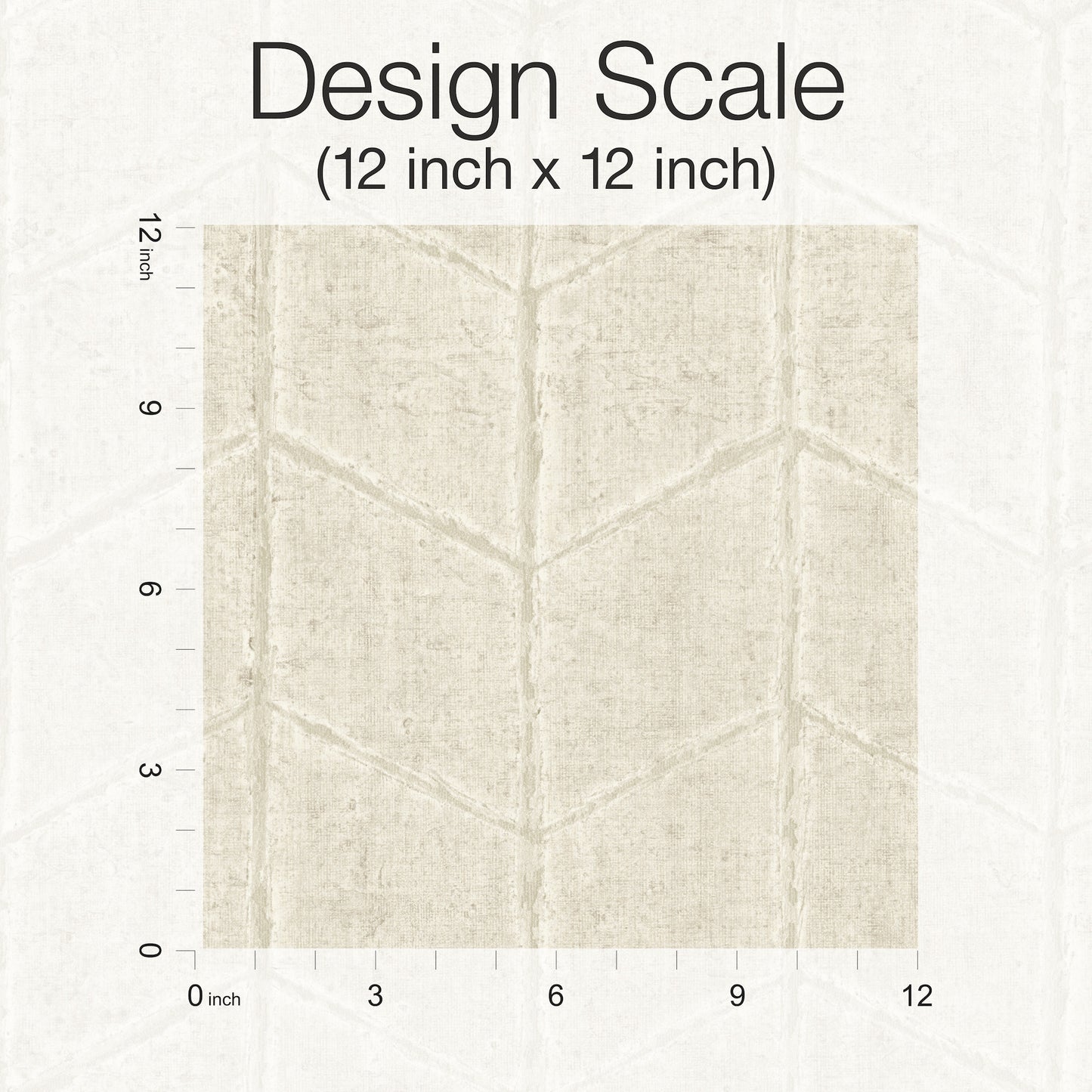 York Wallcoverings New Origins Flatiron Geometric Oyster Wallpaper  Chevron and Houndstooth Whites and Off-Whites   - OI0642