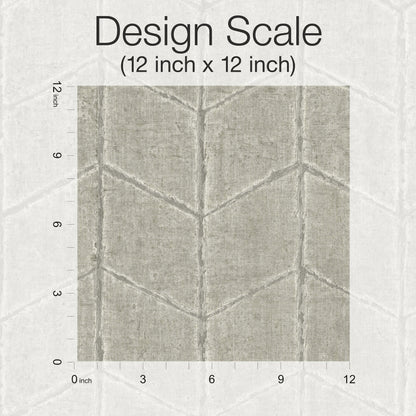 York Wallcoverings New Origins Flatiron Geometric Cement Wallpaper  Chevron and Houndstooth Blacks   - OI0645