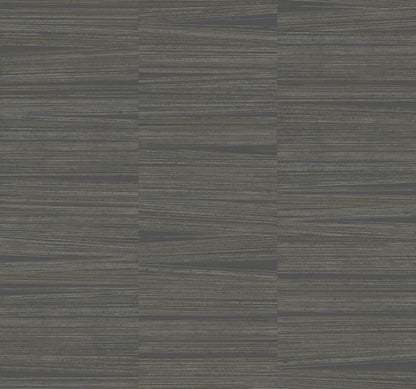 York Wallcoverings New Origins Line Stripe Charcoal Wallpaper  Textures Browns   - OI0661
