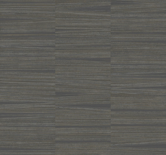 York Wallcoverings New Origins Line Stripe Charcoal Wallpaper  Textures Browns   - OI0661