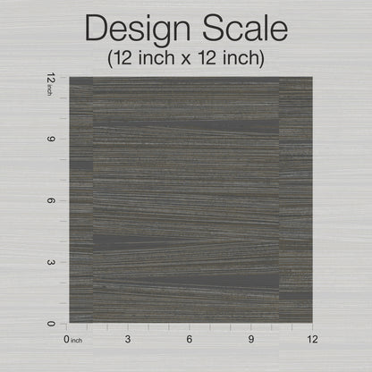 York Wallcoverings New Origins Line Stripe Charcoal Wallpaper  Textures Browns   - OI0661