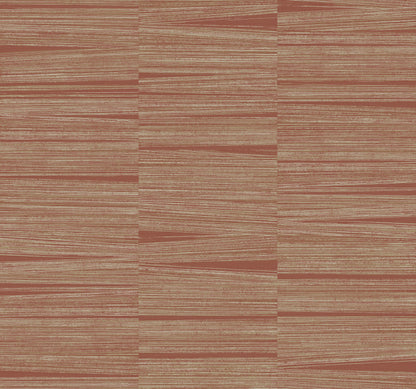 York Wallcoverings New Origins Line Stripe Brick Wallpaper  Textures Reds   - OI0662