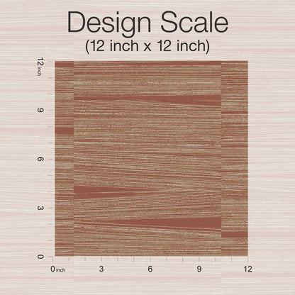 York Wallcoverings New Origins Line Stripe Brick Wallpaper  Textures Reds   - OI0662