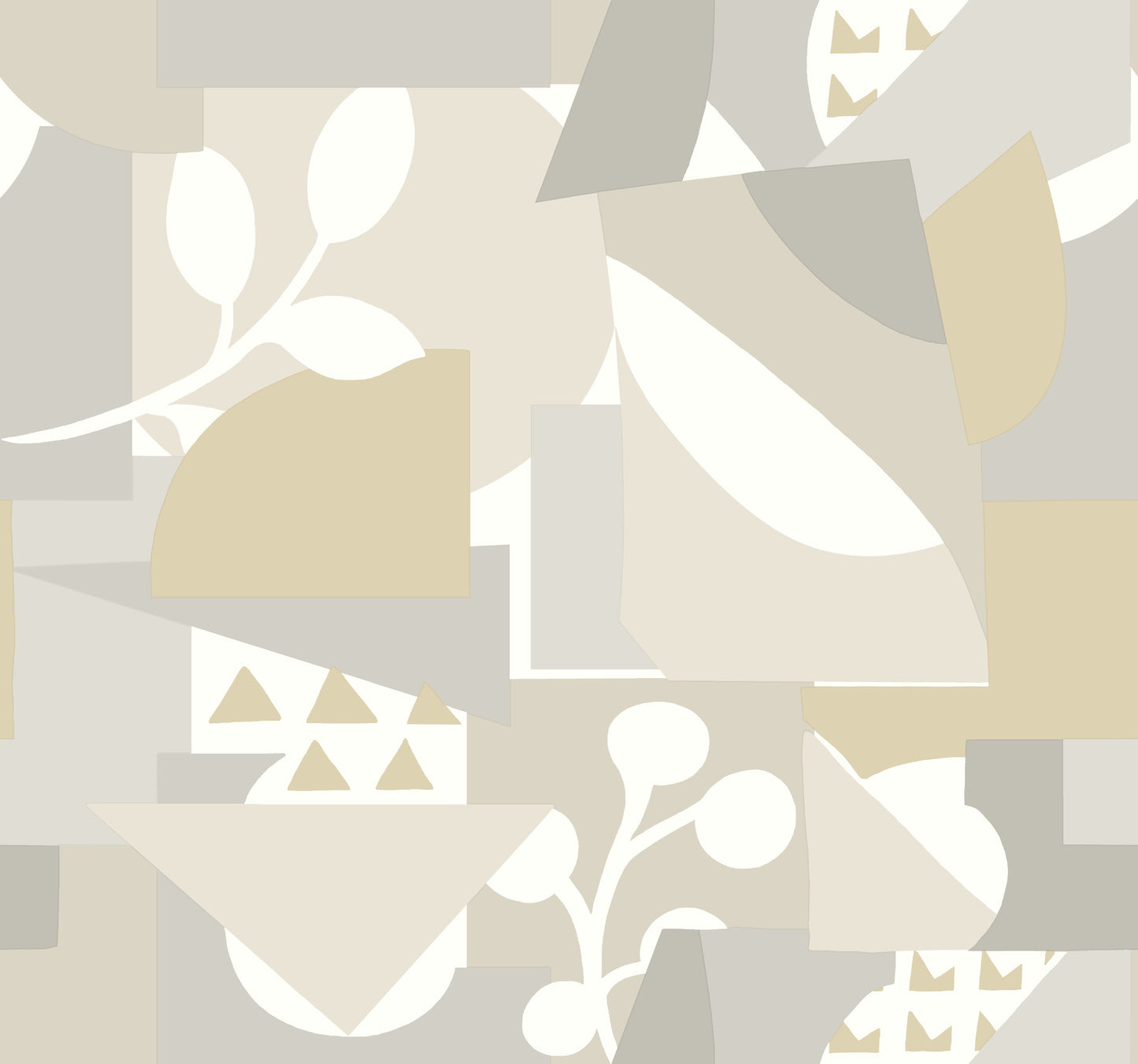 York Wallcoverings New Origins Cut Outs Neutral Wallpaper  Geometrics Beiges   - OI0672