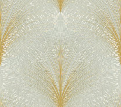 York Wallcoverings New Origins Papyrus Plume Sage Wallpaper  Botanical Greens   - OI0682