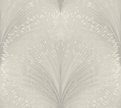 York Wallcoverings New Origins Papyrus Plume Grey Wallpaper  Botanical Blacks   - OI0684