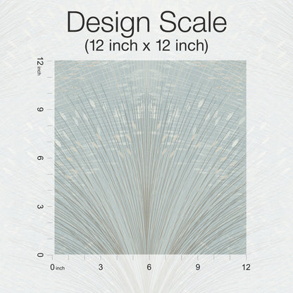 York Wallcoverings New Origins Papyrus Plume Sky Blue Wallpaper  Botanical Blues   - OI0685