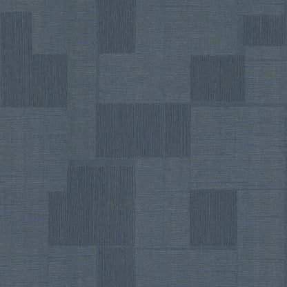 York Wallcoverings York Wallcoverings Contour Navy Wallpaper  Geometrics Blues   - OI0706