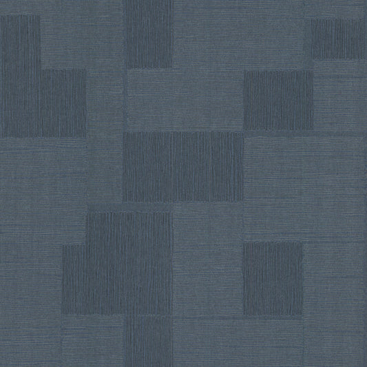 York Wallcoverings York Wallcoverings Contour Navy Wallpaper  Geometrics Blues   - OI0706