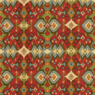 KRAVET DESIGN PRINT IKAT/SOUTHWEST/KILIMS MULTI,RED,LIGHT BLUE   - OJITO.915.0