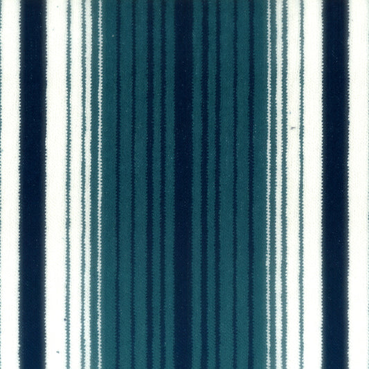 STOUT TEXTILES  UPHOLSTERY,CHENILLE TRADITIONAL, STRIPE PEACOCK   - OKEM-1