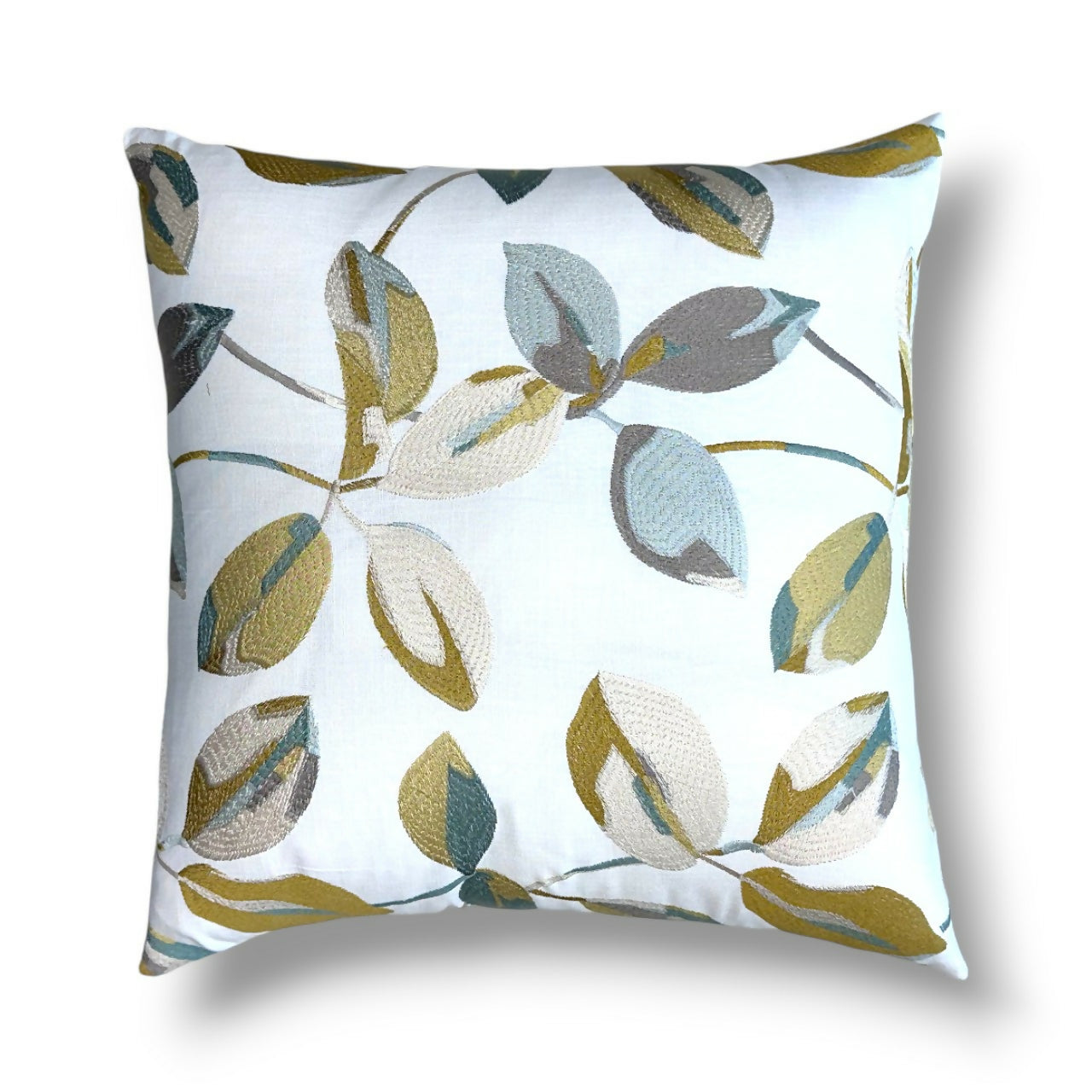 19" Céladon 37% Viscose, 24% Cotton, 23% Polyester, 16% Linen Pillow Cover in Camengo Tissu Magie / Ref. 46400188 Fabric