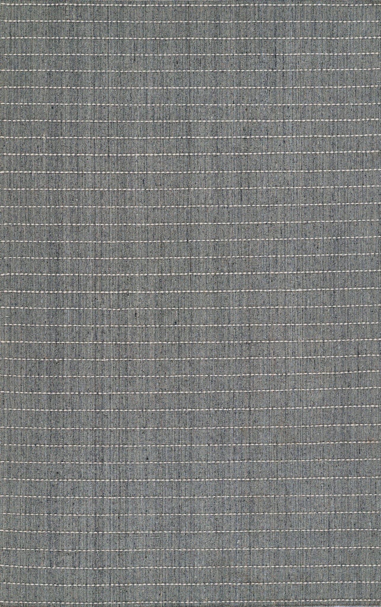 Blue-gray woven fabric with a subtle white dashed grid pattern, upholstery-style texture.