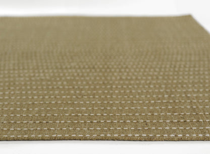 Olive-green rug, rectangular, 8' x 10'.