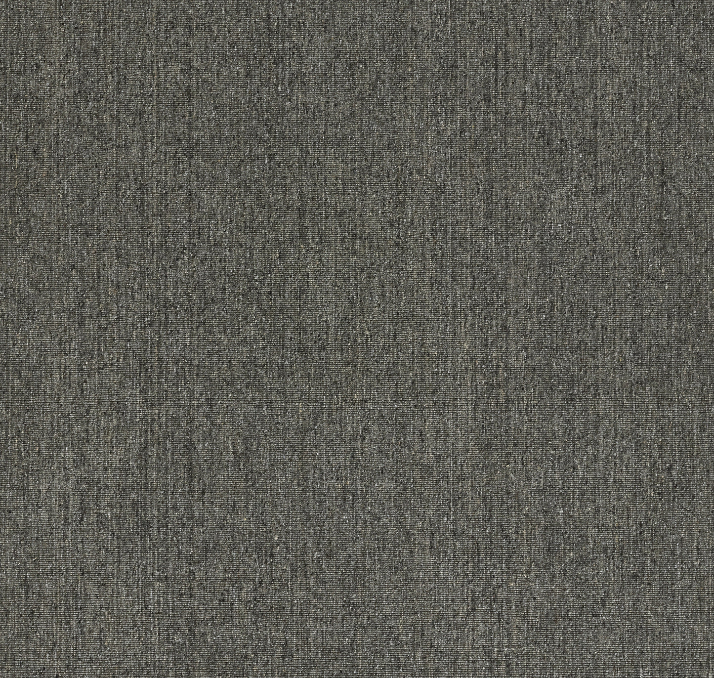Dark olive gray textured woven rug with subtle heathered threads; size 9' x 12'.
