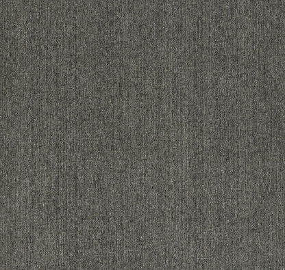 Dark olive-gray textured woven rug with subtle thread variation, 8' x 10'.