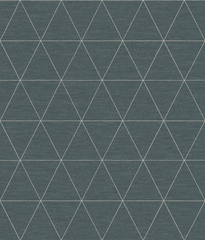 York Wallcoverings Magnolia Home 4 Ridge Dark Grey Wallpaper  Geometrics Greys   - OM3611