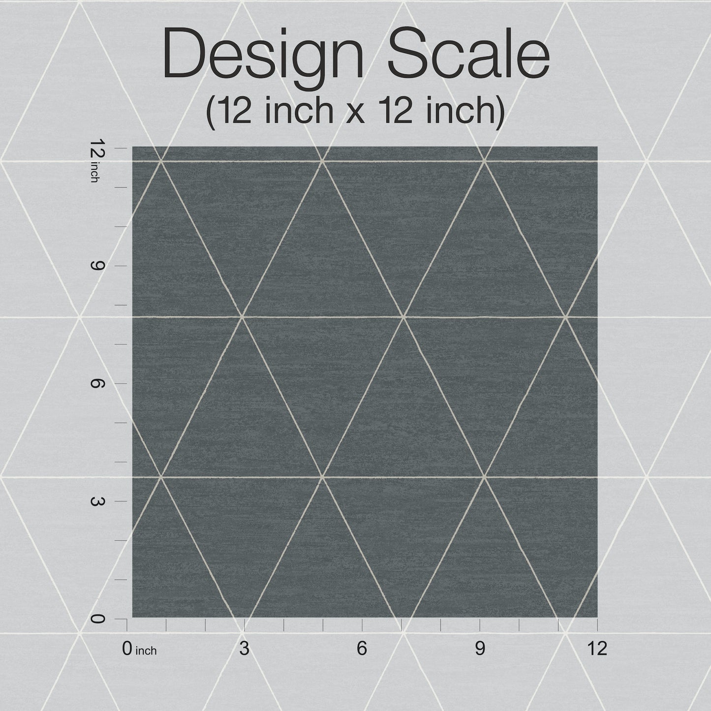 York Wallcoverings Magnolia Home 4 Ridge Dark Grey Wallpaper  Geometrics Greys   - OM3611