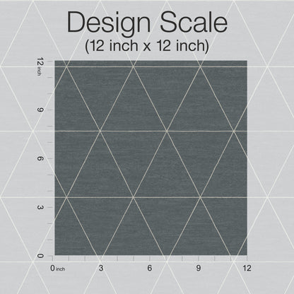 York Wallcoverings Magnolia Home 4 Ridge Dark Grey Wallpaper  Geometrics Greys   - OM3611