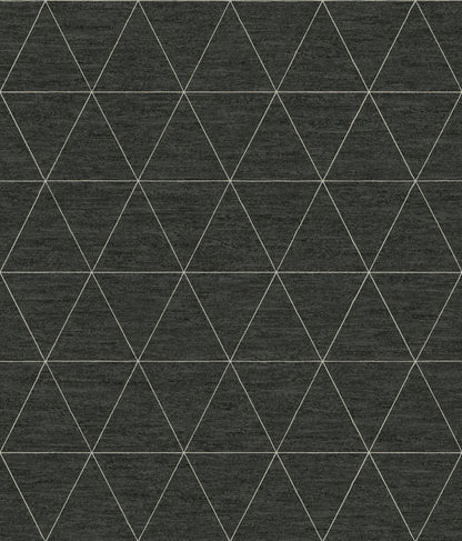 York Wallcoverings Magnolia Home 4 Ridge Geometrics Modern Black   - OM3613