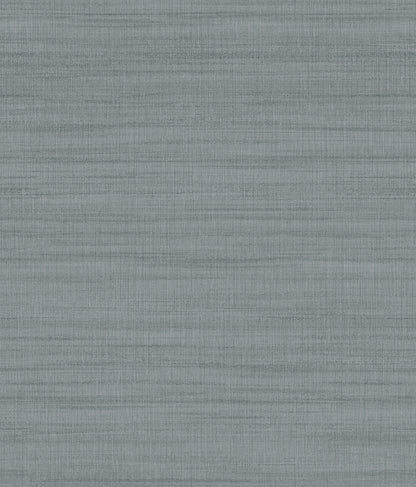 York Wallcoverings Magnolia Home 4 Washed Denim Linen Wallpaper Transitional Solids Blues   - OM3662