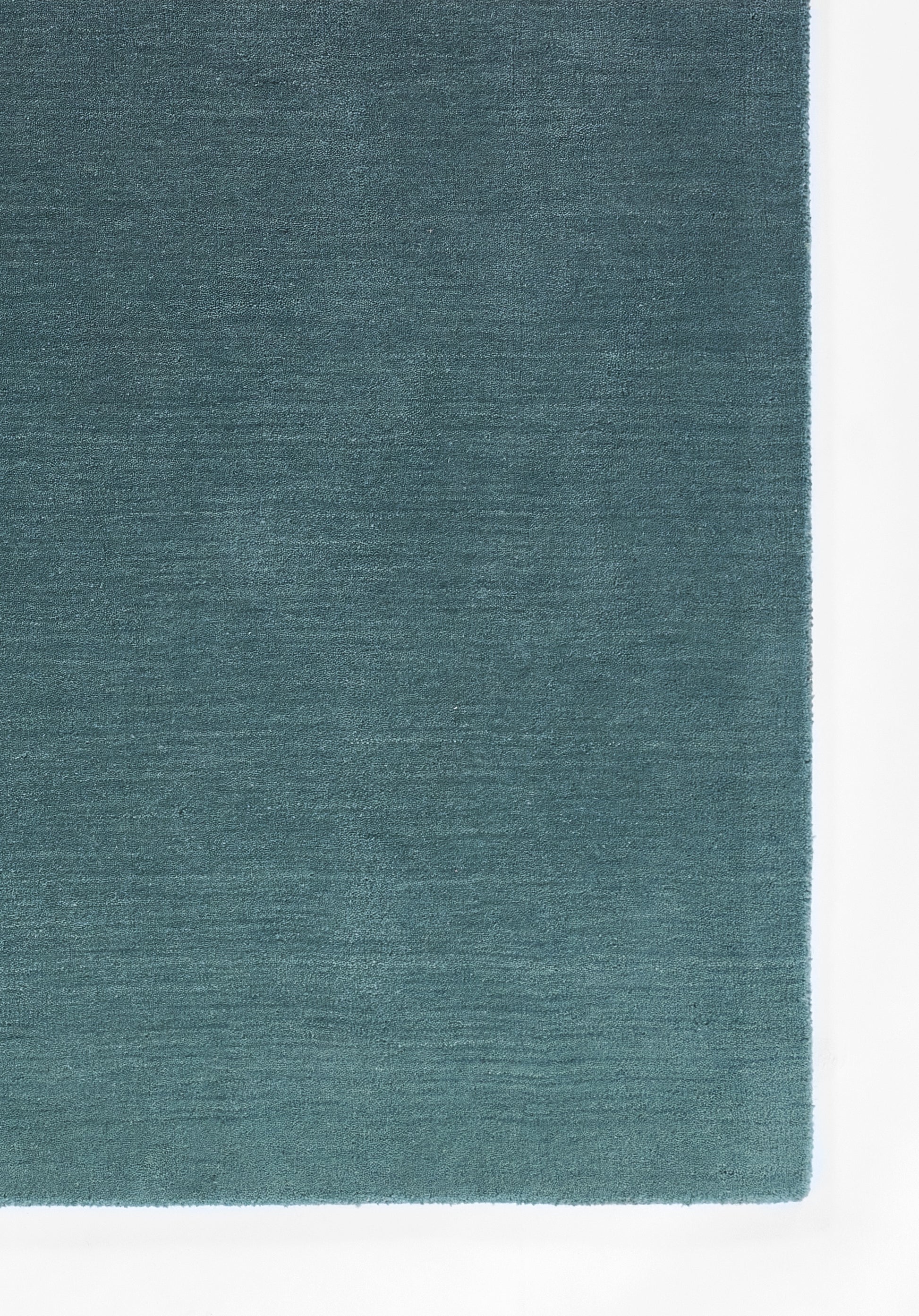 Teal-to-blue ombre rug with plush velvet pile, rectangular area rug.