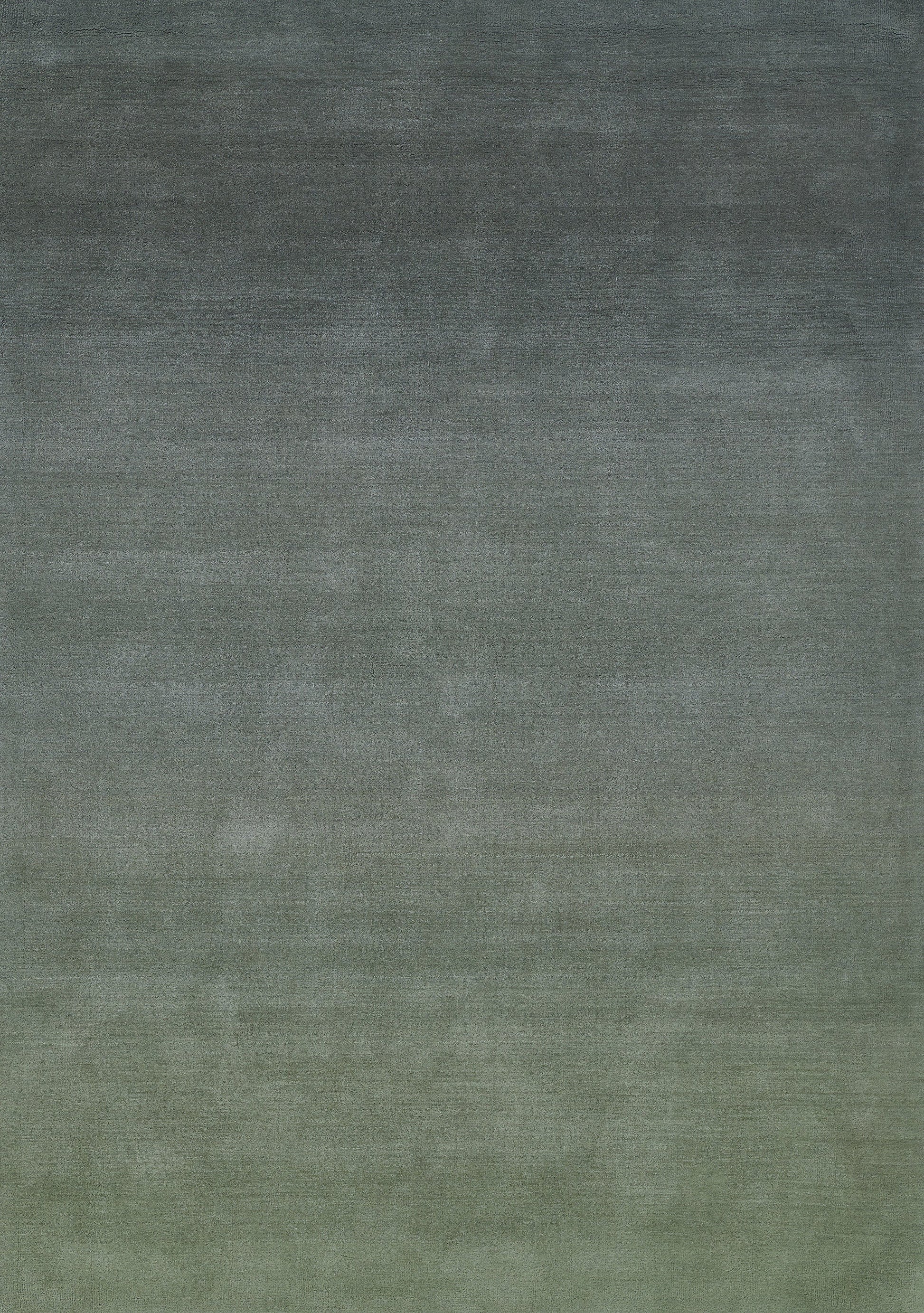 Ombre gradient fabric from dark teal to green with subtle linen texture.